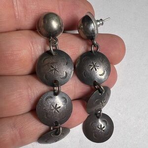 Vintage Sterling Silver Dangle Earrings